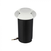 Grondspot Rond Wit 1 Watt 3000K IP67 12V - 2 Lichts