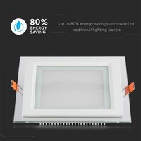 LED Downlight 12 Watt 3000K 840lm Glas