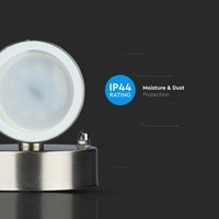 Wandlamp RVS Rond GU10 IP44 3 jaar garantie