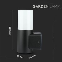 Wandleuchte GU10 Rund Schwarz Aluminium IP54