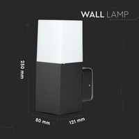 Wandlamp GU10 Vierkant Zwart Aluminium IP54