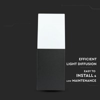 Wandlamp GU10 Vierkant Zwart Aluminium IP54