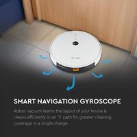 Smart Robot Staubsauger zum Selbstaufladen mit Ladestation weiß