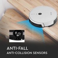 Smart Robot Staubsauger zum Selbstaufladen mit Ladestation weiß