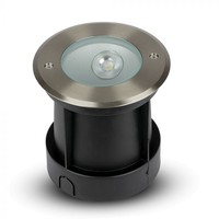 Grondspot RVS rond 8 Watt 4000K Oblique 20° IP67 waterdicht 2 jaar garantie