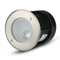 Grondspot RVS rond 8 Watt 4000K Oblique 20° IP67 waterdicht 2 jaar garantie