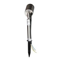 Set van 3 RVS prikspots dimbaar 5 Watt GU10 3000K IP44