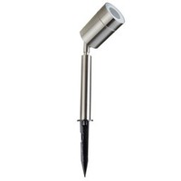 Set van 3 RVS prikspots dimbaar 5 Watt GU10 3000K IP44