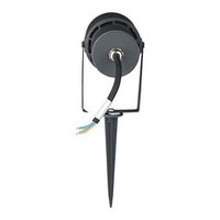 Satz mit 9 LED Aluminium Erdspießstrahler 12 Watt 4000K IP65 schwarz