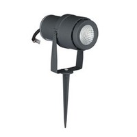 Satz mit 9 LED Aluminium Erdspießstrahler 12 Watt 4000K IP65 schwarz