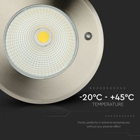 Set van 6 grondspots RVS rond 4000K 12 Watt IP67 waterdicht