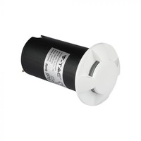 Grondspot Rond Wit 1 Watt 3000K IP67 12V - 4 Lichts