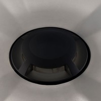 Satz mit 3 Bodenstrahler Rund Schwarz 3000K 1 Watt IP67 12V - 4 Lichter