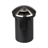 Set van 3 grondspot RVS 12V rond MR16 3000K IP67 waterdicht - 1 Lichts