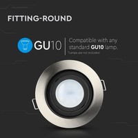 Mesa IP20 GU10 armatuur geborsteld aluminium