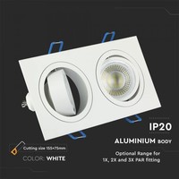 Hamm GU10 fixture white IP20