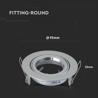 Jose GU10 Armatuur IP20 Kantelbaar aluminium
