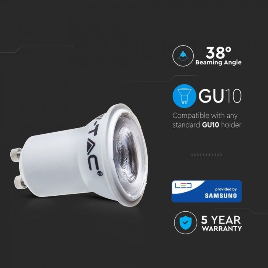 Gu10 Led Lamp 2 Watt 3000k Samsung Chip Vervangt 15w Intoled Innovative Led Lighting
