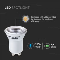 GU10 LED-Lampe 2 Watt 3000K Samsung Chip (ersetzt 15W)