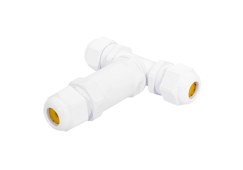 V-TAC Kabelstecker T-Form IP68 Wasserdicht Weiß