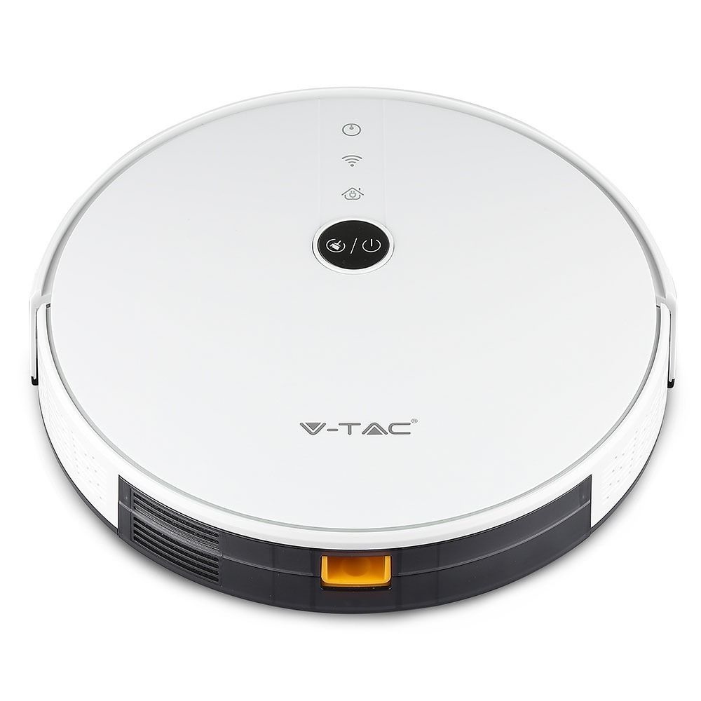 Smart Robot vacuum cleaner self charging with charging station white