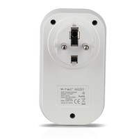Intelligenter Stecker mit Zeitschalter mit Amazon Alexa & Google home Weiß