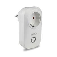 Intelligenter Stecker mit Zeitschalter mit Amazon Alexa & Google home Weiß