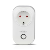 Intelligenter Stecker mit Zeitschalter mit Amazon Alexa & Google home Weiß