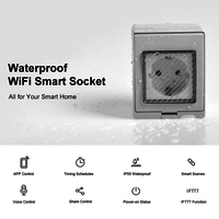 Smart Buitenstopcontact spatwaterdicht Google Home & Amazon Alexa geschikt