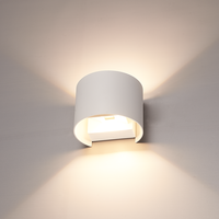 Denver LED Wandlamp - Up & Down - 6 Watt - Dimbaar - IP54 waterdicht voor buiten - 3000K Warm wit - Wit - Voor woonkamers, badkamers, gevels, slaapkamers, hallen en binnenruimtes
