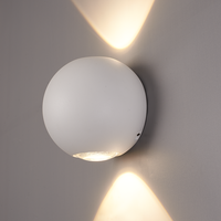 LED Wandlamp Houston wit 2 Watt 3000K Up & Down light IP54 spuitwaterbestendig 3 Jaar garantie