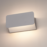 Toledo kantelbare LED wandlamp - 3000K warm wit - 6 Watt - Up & down light - IP54 voor binnen en buiten - Moderne muurlamp - Tweezijdig - Grijs
