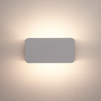 Toledo kantelbare LED wandlamp - 3000K warm wit - 6 Watt - Up & down light - IP54 voor binnen en buiten - Moderne muurlamp - Tweezijdig - Grijs
