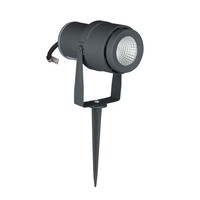 Satz mit 3 LED Aluminium Erdspießstrahler 12 Watt 720 Lumen 4000K IP65 Spritzwasserdicht - Grau
