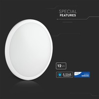 LED plafondlamp Wit ambiance 12W 1440 Lumen 4000K IP65 Spuitwaterdicht 5 jaar garantie