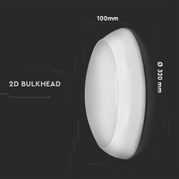 LED-Decke Weiß Sensor 15W 1400 Lumen 4000K IP65 Spritzwassergeschützt 3 Jahre Garantie