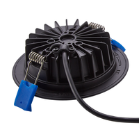 Intelligenter WiFi LED-Einbaustrahler Aura RGBWW Schwarz IP44 1050lm