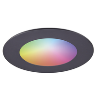 Smart WiFi LED recessed spotlight Aura RGBWW Black IP44 1050lm