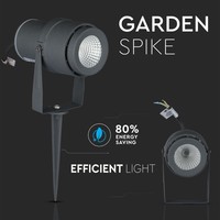 Satz mit 6 LED Aluminium Erdspießstrahler 12 Watt 3000K IP65 Anthrazit