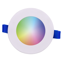 Komplettset 3 Stück intelligenten WiFi LED-Einbaustrahlern Aura RGBWW Weiß IP44 1050lm
