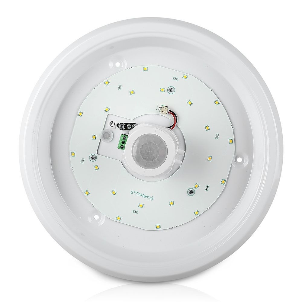 LED plafondlamp 29cm Wit met bewegingssensor 12W 800 Lumen 6400K IP20 3 jaar garantie