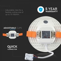 Kiri LED-Einbaustrahler 4000K inkl. LED-Lichtquelle 18 Watt IP20 5 Jahre Garantie
