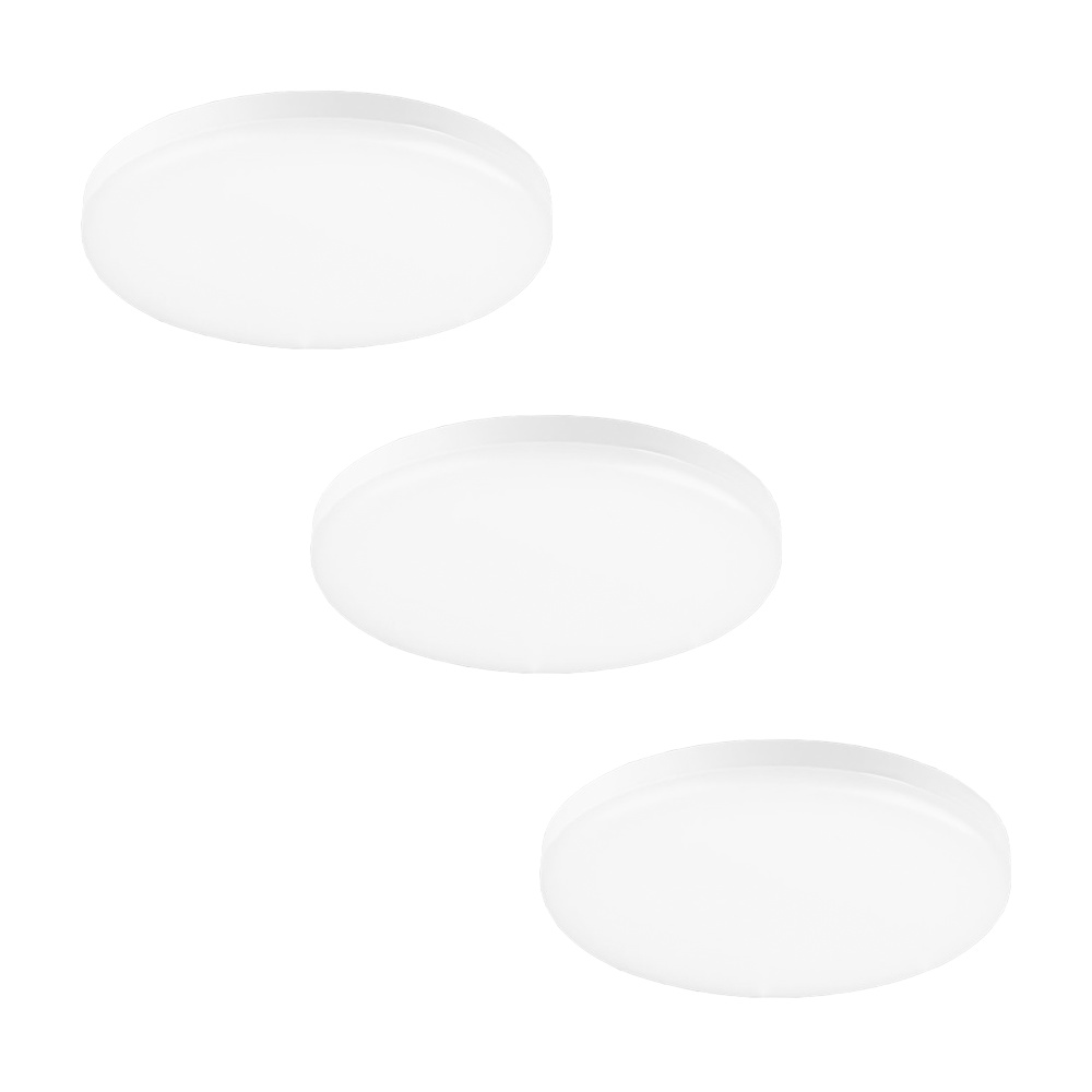 V-TAC Set van 3 Kiri LED inbouwspots 3000K incl. lichtbron 18 Watt IP20 5 jaar garantie