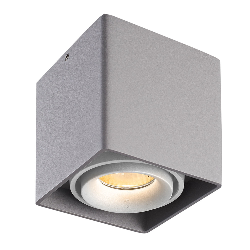 HOFTRONIC™ Dimbare LED Opbouwspot plafond Esto Grijs Wit kantelbaar 5W 2700K