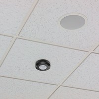 PIR bewegingssensor met schemerschakelaar 360° bereik 8 meter Maximaal 200 Watt IP20 opbouw kleur zwart