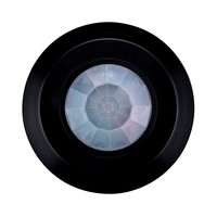 PIR motion sensor with twilight switch 360° range 8m Maximum 200 Watt IP20 surface mounted color black