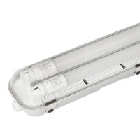 LED T8 Wannenleuchte IP65 120 cm 6000K 18W 2340lm 130lm/W inkl. flimmerfreier Röhre verlinkbar inkl. Starter