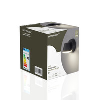 Memphis kantelbare LED wandlamp - 3000K warm wit - 6 Watt - IP54 voor binnen en buiten - Moderne muurlamp - Zwart