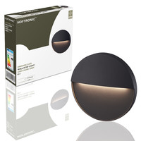 Gary LED Wall Light - 6 Watt - Dimmable - IP54 waterproof for outdoors - 3000K Warm white - Anthracite - For living rooms, bathrooms, façades, bedrooms, halls and indoors areas