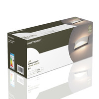 Lowa LED wall light - 3000 Kelvin warm white - 6 Watt - Up & down light - IP54 for indoor and outdoor use - Modern light - Double-sided - White